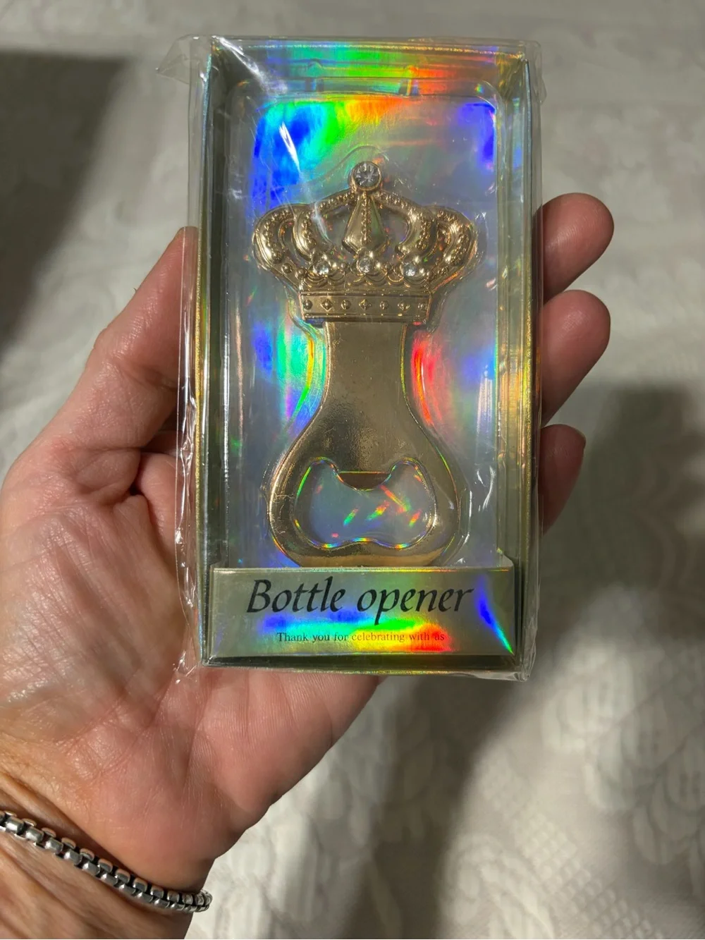 Gold Crown Bottle Opener - Party Favor gifts NEW